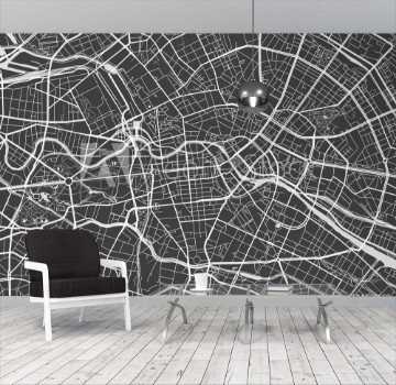 Picture of Vector detailed map Berlin